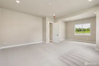 Primary bedroom with retreat space