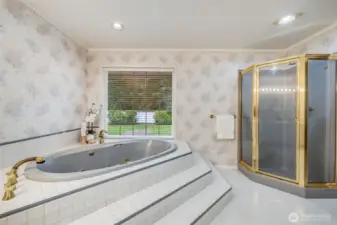 Primary bathroom.