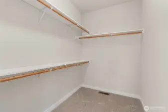 walk-in closet in primary
