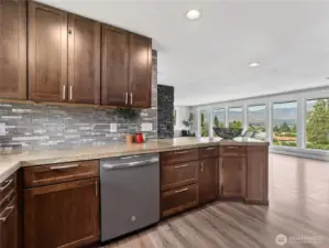 Generous counter space and abundant storage for everyday ease and functionality.