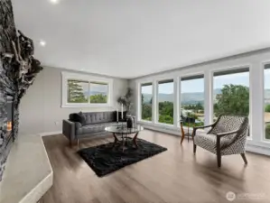 Gorgeous window wall with incredible views.