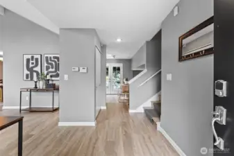 Entry way with tech upgrades.