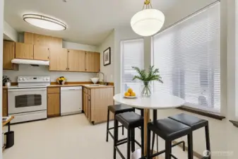 Kitchen with Dining Space  * Virtually Staged