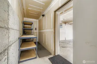 Additional Storage off Garage