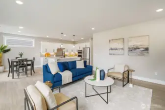 Kitchen + Living Room