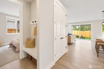 1st floor bedroom + living room