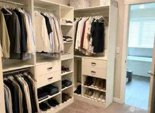 Closet for master bedroom
