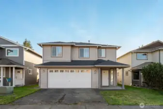 2-story home with 2-car garage