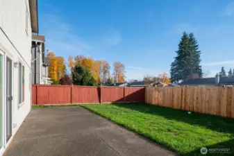 Great patio for outdoor entertainment