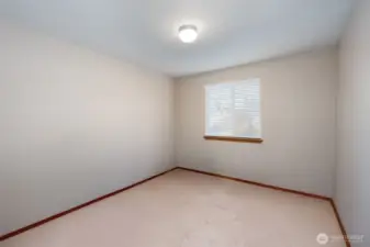 Room digitally altered to show what it will look like vacant