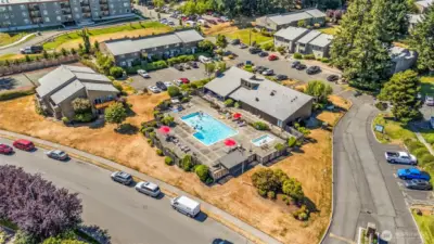 An overview of the condo complex layout.