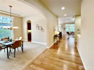 Large formal dining to the left as you enter.