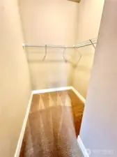 Walk in closet in bedroom #2.