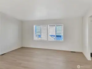 Second living space offers flexibility for a media room, playroom, or additional lounge area—ideal for today’s lifestyle needs.