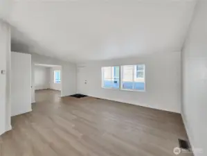 View from the living room into the second living area.