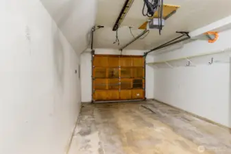 Garage features direct access into the home