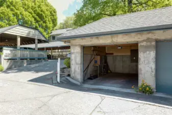 Secure garage that belongs to this unit.