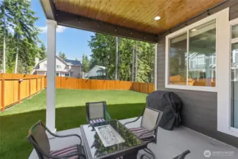 With gas connection for BBQ