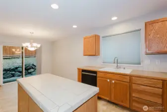 Bright breakfast nook off the kitchen.