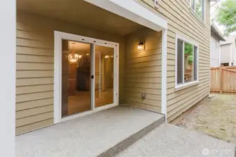Covered patio for year-round enjoyment.