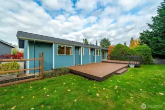 View of the back of the home