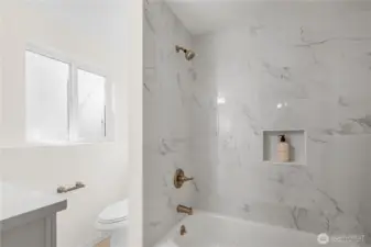 Full Bath on Lower Floor