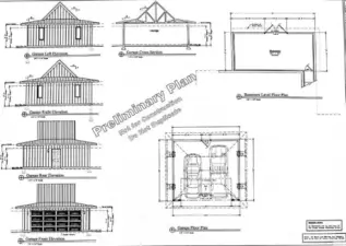 Designed with a two car garage.