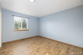 Bedroom #2 has been repainted white now.