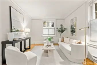 Living room - 9.5 ceilings throughout