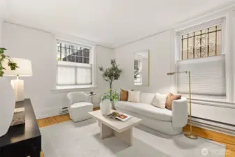 Large windows in every room let in tons of natural light