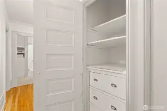 Build in storage cabinets