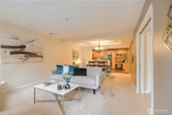 Layout makes it great for family gatherings or entertaining.