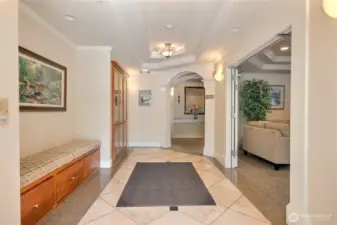 Lobby of the Lodge Building.