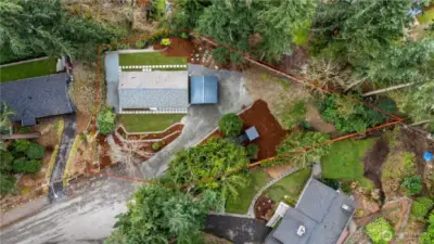 Approximate property lines.