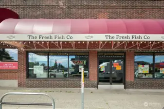 Steps away from Fresh Fish Co