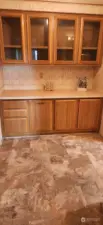 Cabinet in primary bathroom