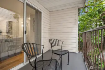 Lovely, private deck