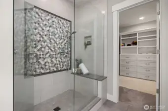 Enjoy the shower head or the rain shower as you relax in this spa like setting.