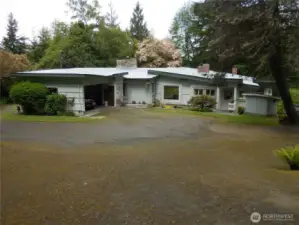 Entry side of house that was built with ALL Milled Wood from this property by the Kniert Family
