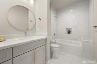 all-tiled tub