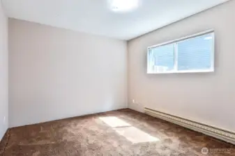 bedroom 4. portion of garage converted to a private bedroom/den/hobby room