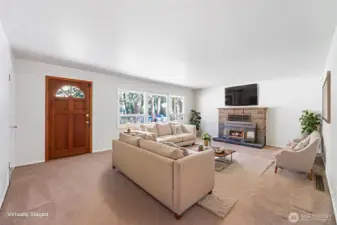 Living Room Virtually staged