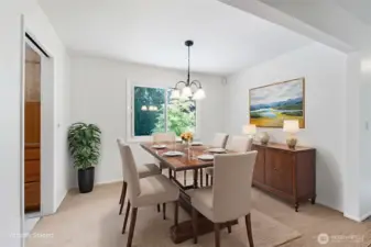 Dining Room Virtually Staged