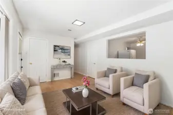 Family Room Virtually Staged