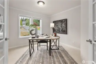 Large main floor office. Professionally Staged.
