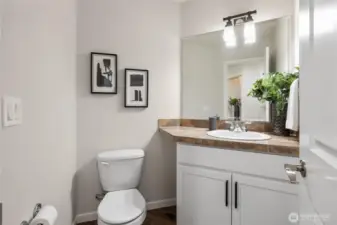 Downstair Powder Room. Professionally Staged.