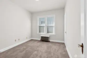 Upper level bedroom (one of three).
