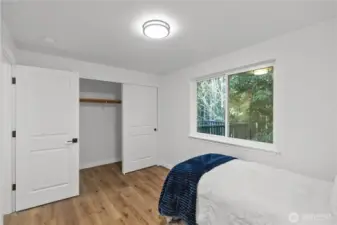 Bedroom 1. Closet is a bit larger than you would expect.