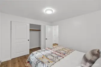 Bedroom 2. Closet is a bit larger than you would expect.