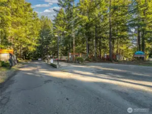 Gated entrance at Clearwoods back gate, which is the closest gate to the home.